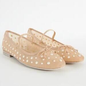 Dolce Vita Cadel Ballet Flat Cadel Imitation blush Pearl Mary Jane Sz 9 NWT